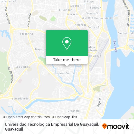 Universidad Tecnológica Empresarial De Guayaquil map