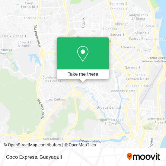 Coco Express map