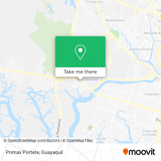 Mapa de Primax Portete