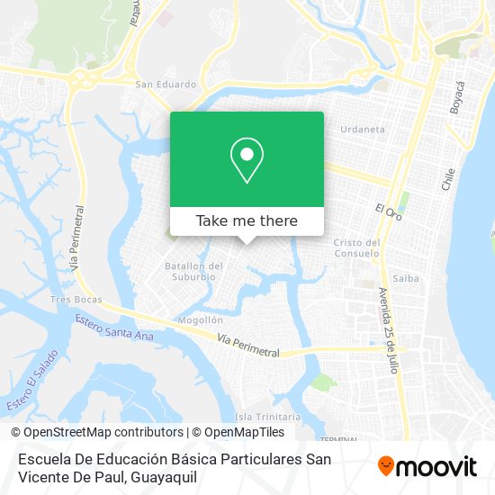 Escuela De Educación Básica Particulares San Vicente De Paul map