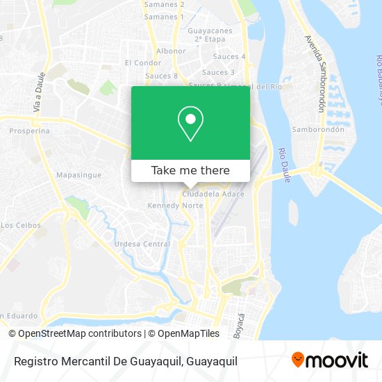 Mapa de Registro Mercantil De Guayaquil