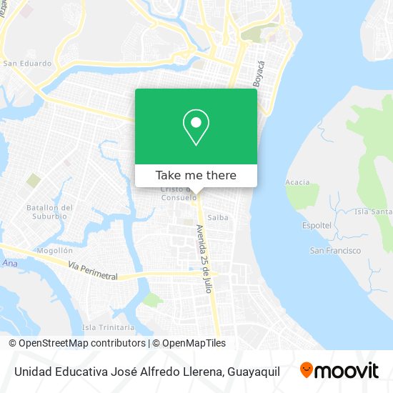 Unidad Educativa José Alfredo Llerena map