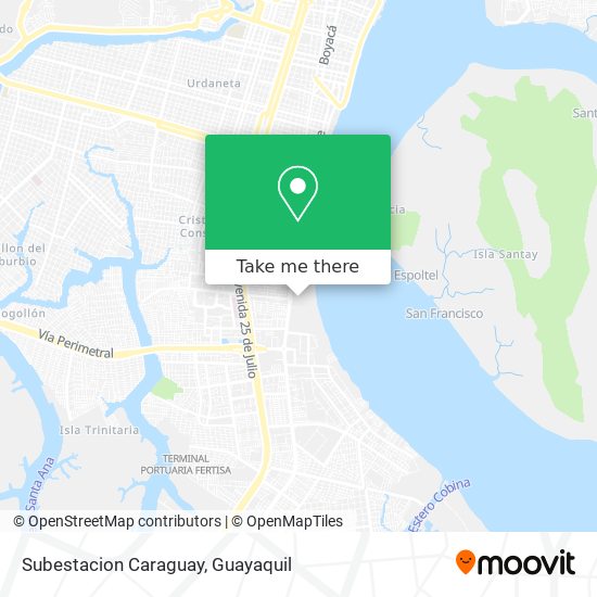 Mapa de Subestacion Caraguay