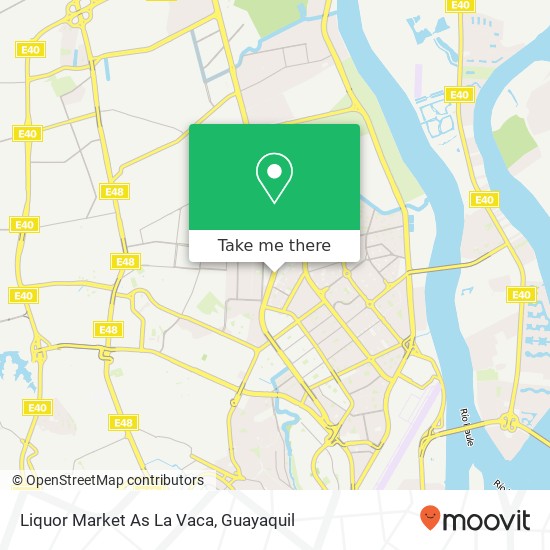 Liquor Market As La Vaca map