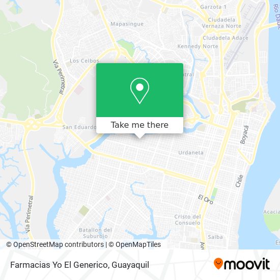 Farmacias Yo El Generico map