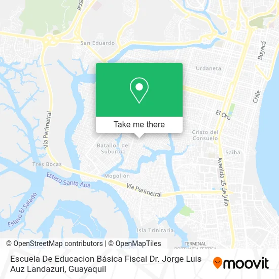 Escuela De Educacion Básica Fiscal Dr. Jorge Luis Auz Landazuri map
