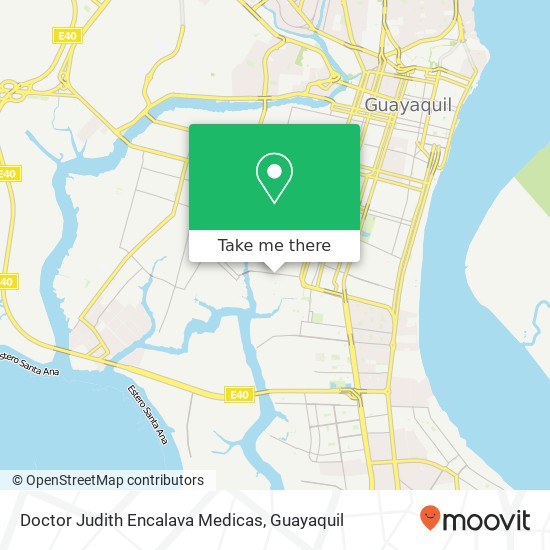 Doctor Judith Encalava Medicas map