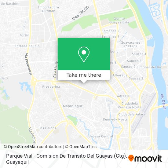 Parque Vial - Comision De Transito Del Guayas (Ctg) map