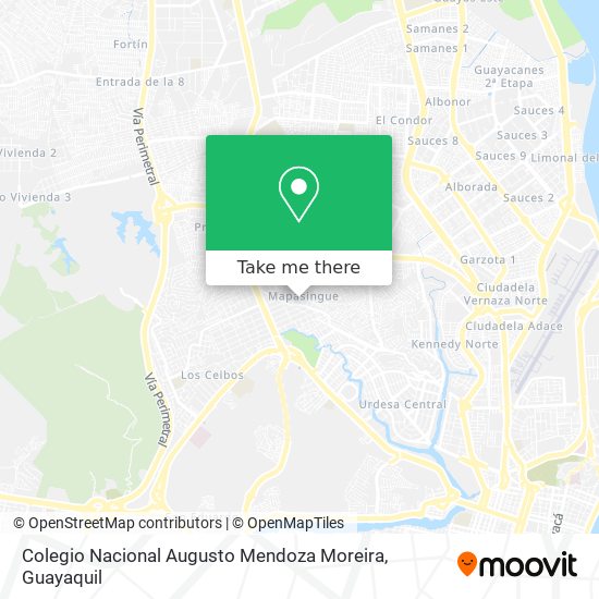 Colegio Nacional Augusto Mendoza Moreira map