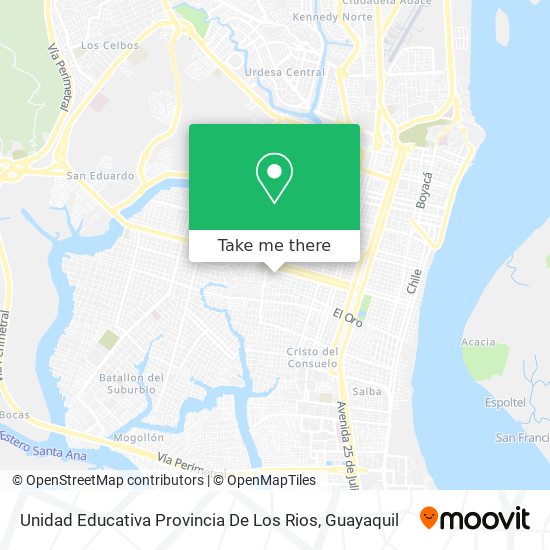 Mapa de Unidad Educativa Provincia De Los Rios