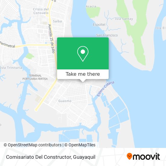 Mapa de Comisariato Del Constructor