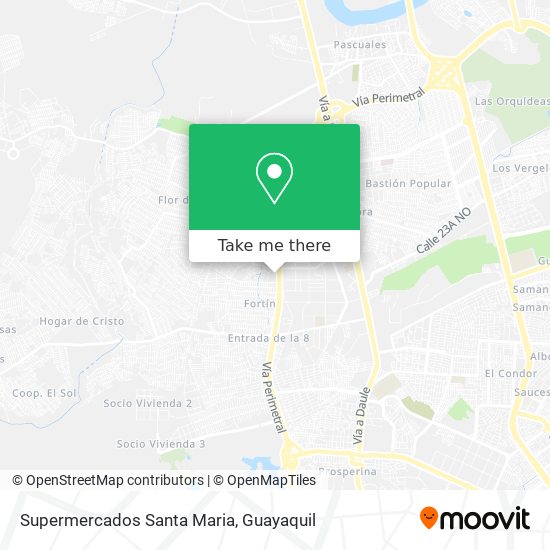 Mapa de Supermercados Santa Maria