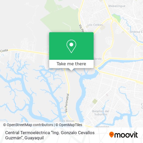 Central Termoeléctrica “Ing. Gonzalo Cevallos Guzmán” map