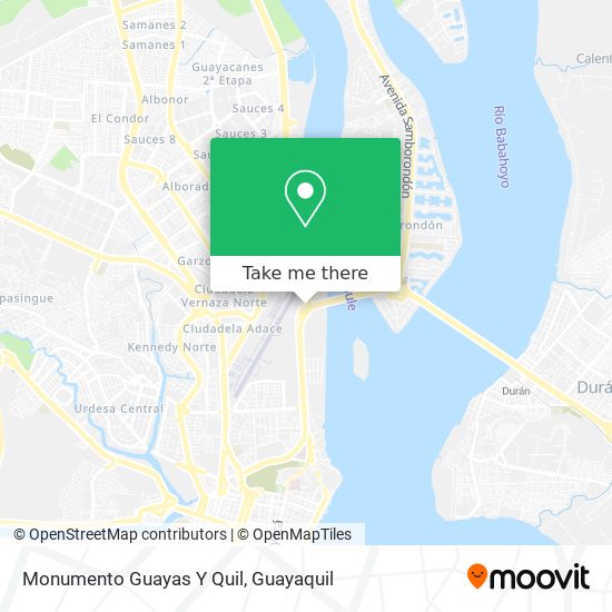 Mapa de Monumento Guayas Y Quil