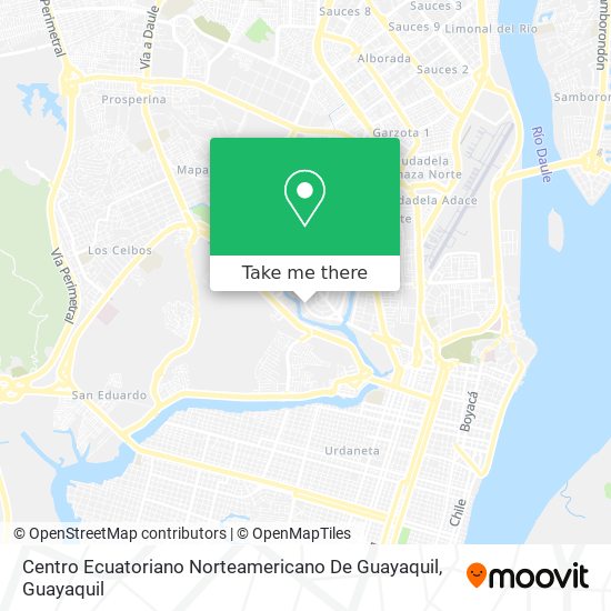 Centro Ecuatoriano Norteamericano De Guayaquil map