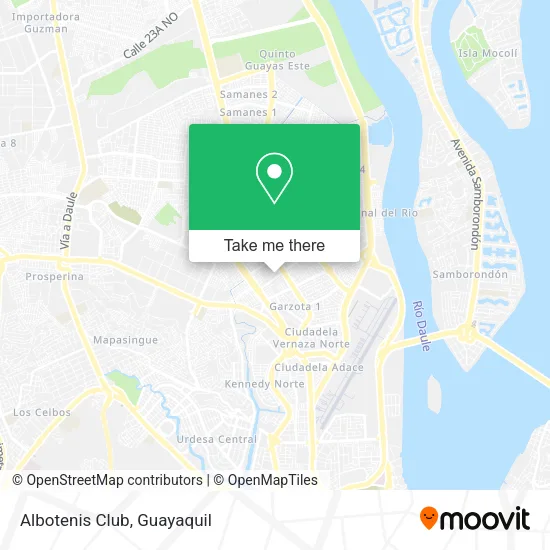 Albotenis Club map