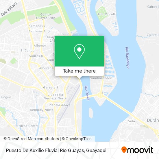 Puesto De Auxilio Fluvial Río Guayas map