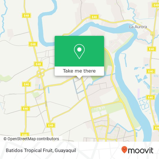 Batidos Tropical Fruit map