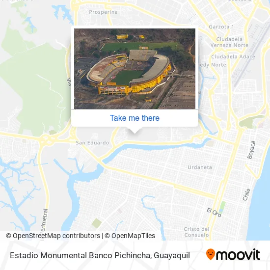 Estadio Monumental Banco Pichincha map