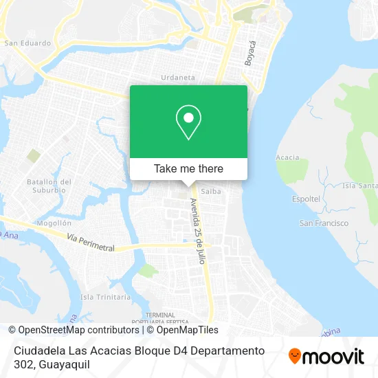 Mapa de Ciudadela Las Acacias Bloque D4 Departamento 302