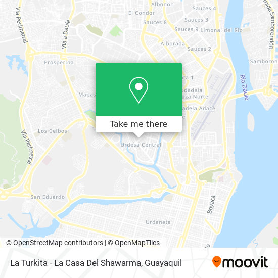 Mapa de La Turkita - La Casa Del Shawarma