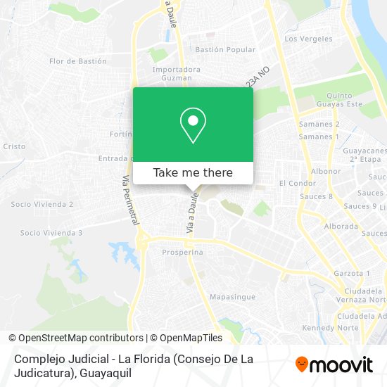 Complejo Judicial - La Florida (Consejo De La Judicatura) map