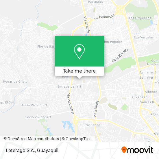 Mapa de Leterago S.A.