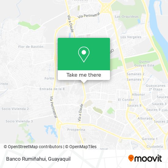 Mapa de Banco Rumiñahui