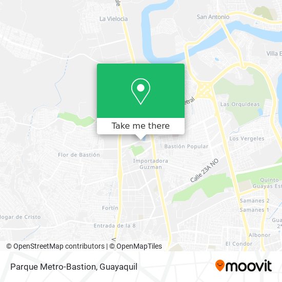 Mapa de Parque Metro-Bastion