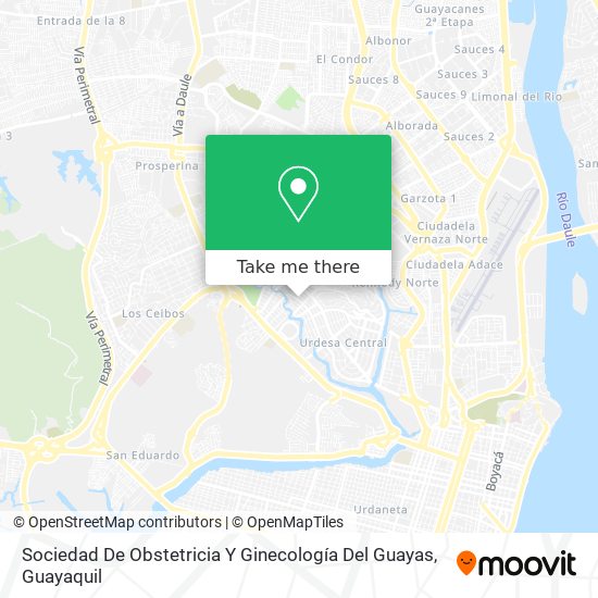 Sociedad De Obstetricia Y Ginecología Del Guayas map