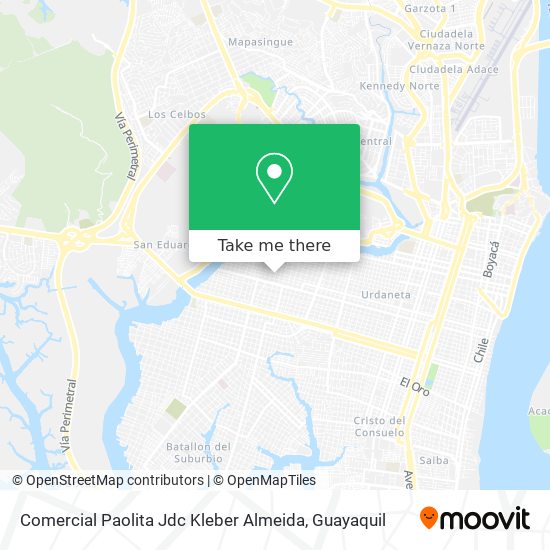 Mapa de Comercial Paolita Jdc Kleber Almeida