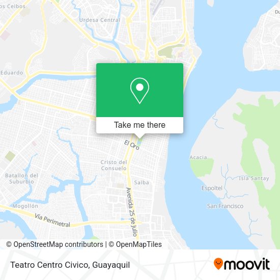 Mapa de Teatro Centro Civico