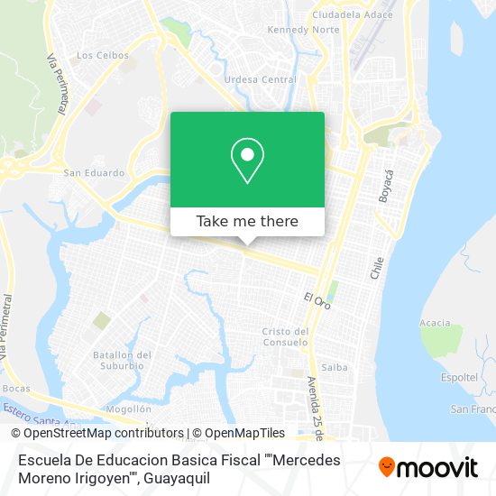 Mapa de Escuela De Educacion Basica Fiscal ""Mercedes Moreno Irigoyen""