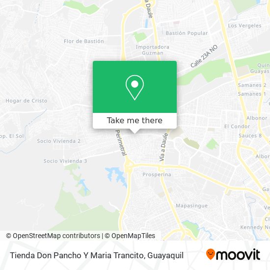 Mapa de Tienda Don Pancho Y Maria Trancito