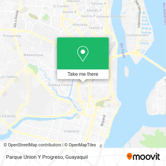 Mapa de Parque Union Y Progreso
