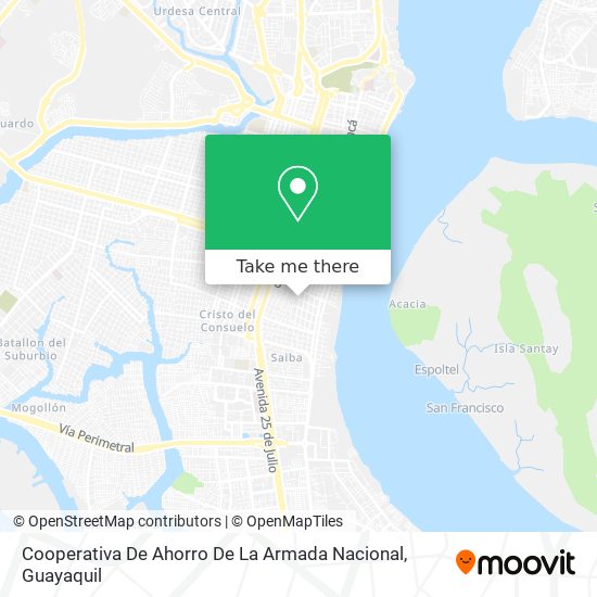 Cooperativa De Ahorro De La Armada Nacional map