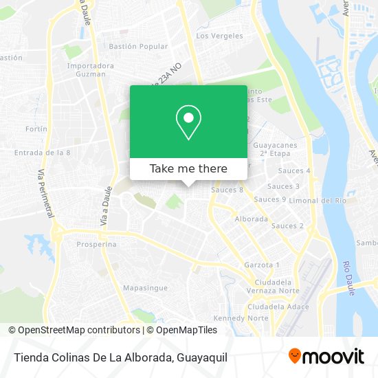 Tienda Colinas De La Alborada map