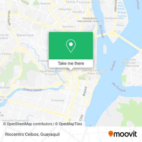 Riocentro Ceibos map