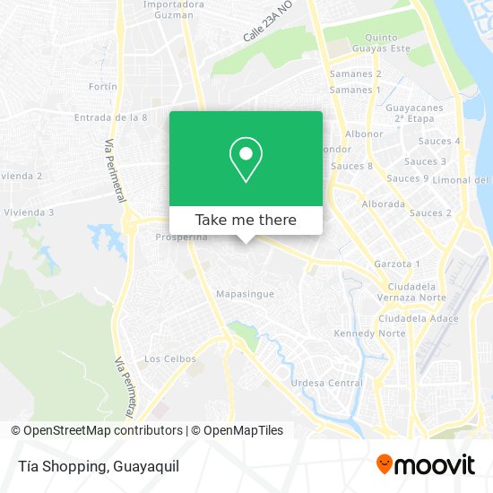 Tía Shopping map