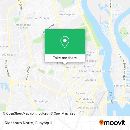 Riocentro Norte map