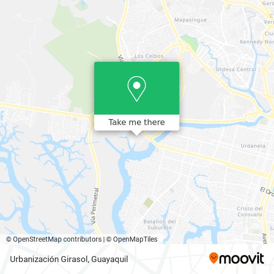 Urbanización Girasol map