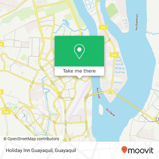 Holiday Inn Guayaquil map