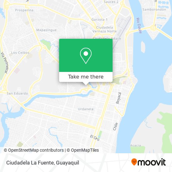 Ciudadela La Fuente map