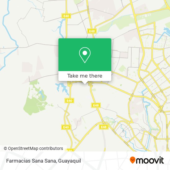 Farmacias Sana Sana map