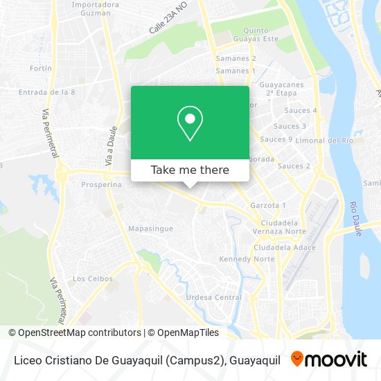 Liceo Cristiano De Guayaquil (Campus2) map