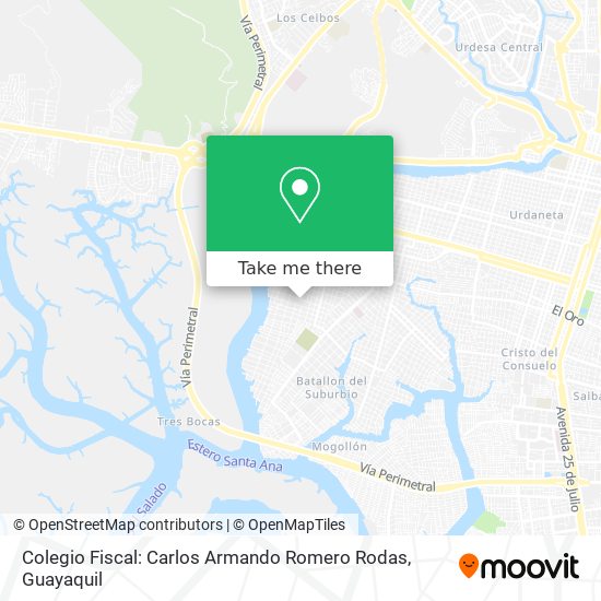 Mapa de Colegio Fiscal: Carlos Armando Romero Rodas