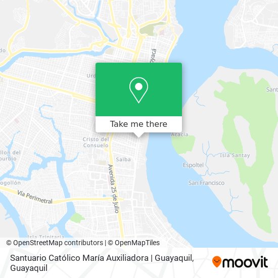 Mapa de Santuario Católico María Auxiliadora | Guayaquil