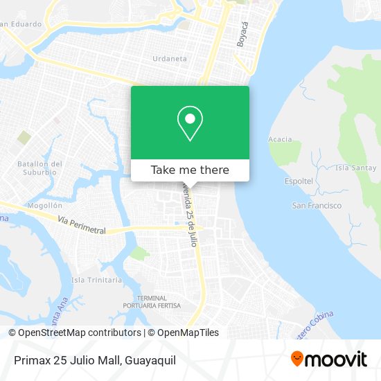 Mapa de Primax 25 Julio Mall