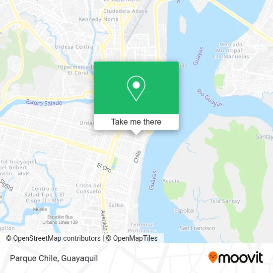 Parque Chile map