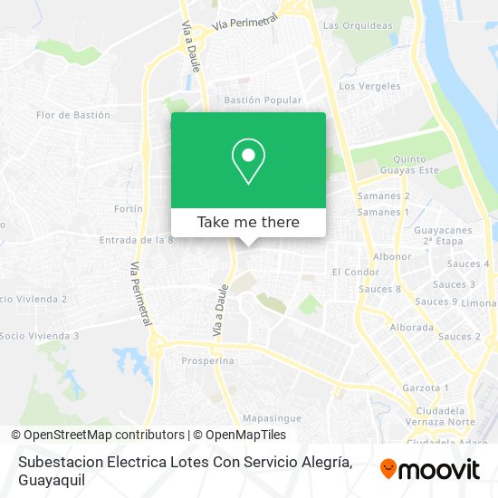 Subestacion Electrica Lotes Con Servicio Alegría map